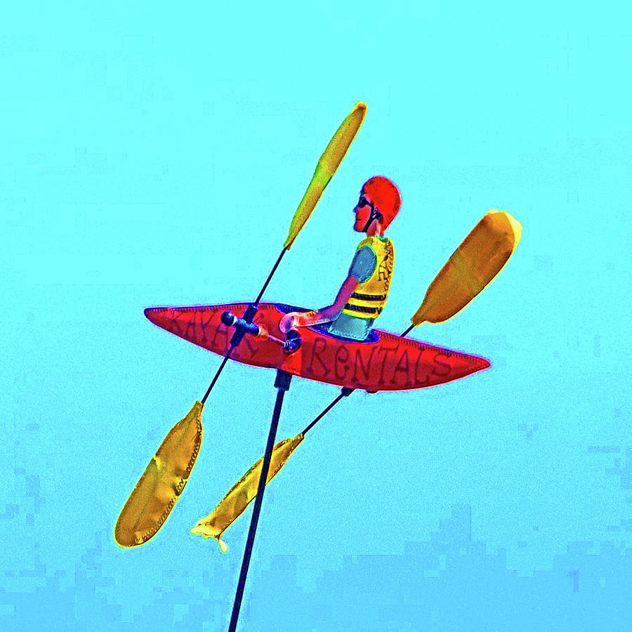 Kayak Guy On A Stick Photograph by Joseph Coulombe