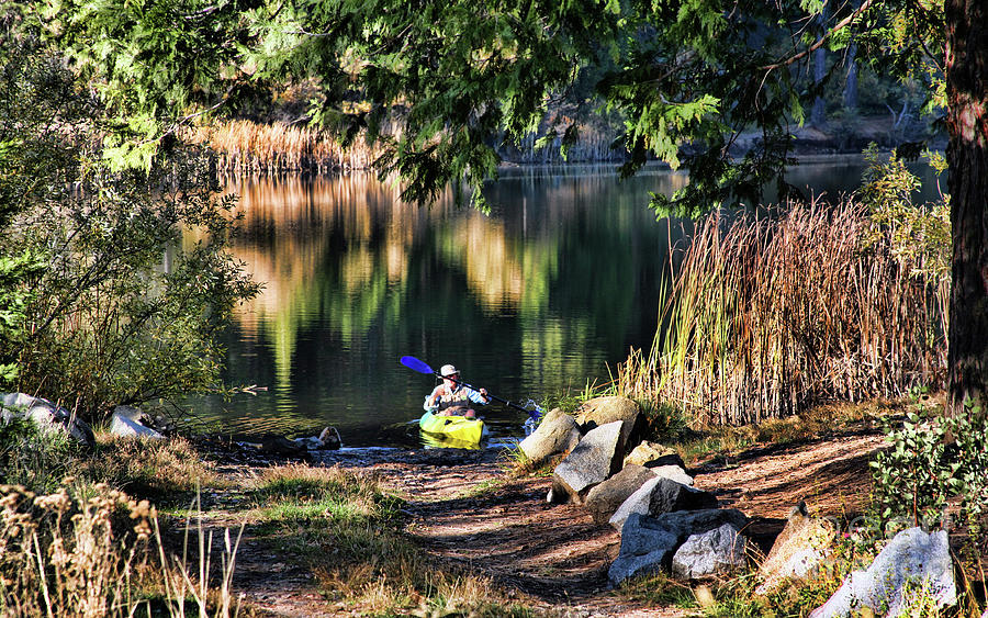 Kayak Lake Nature II Photograph by Chuck Kuhn