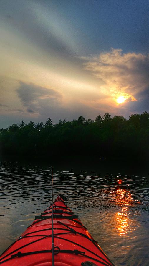 Kayak Sunset Photograph by Brook Burling