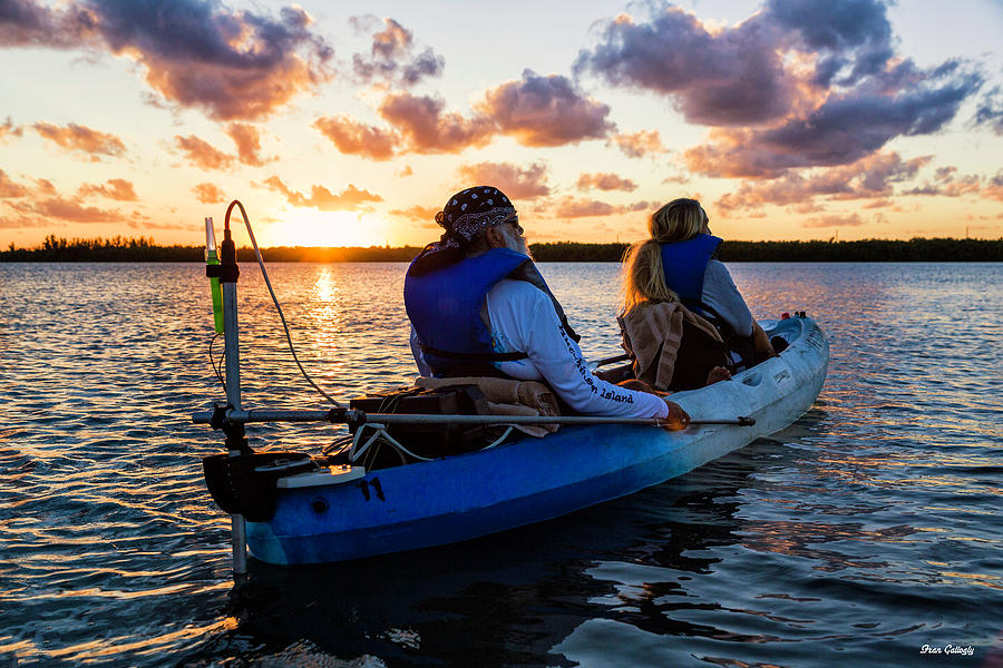 Kayak Sunset Photograph by Fran Gallogly