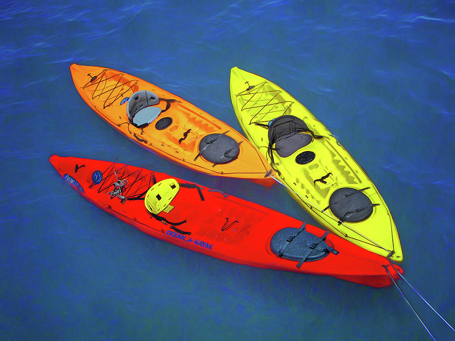 Kayak Trio Photograph by Nikolyn McDonald - Fine Art America