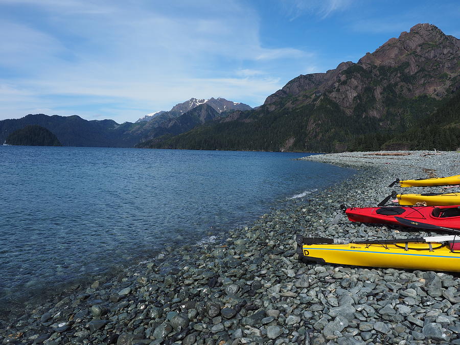 Kayak Photograph - Kayaking Alaska by Teresita Doebley