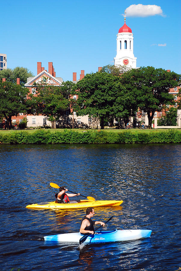 Kayaking at Harvard Photograph by James Kirkikis