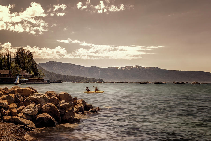 Kayaking Lake Tahoe Photograph by Maria Coulson