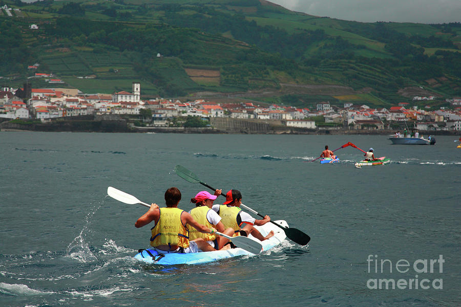 Kayaking in Azores Photograph by Gaspar Avila