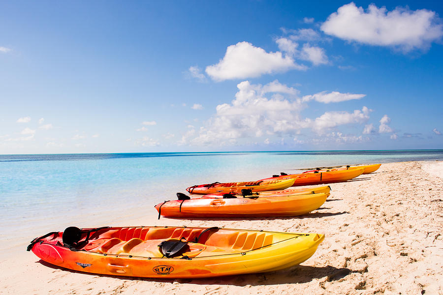 Paradise Photograph - Kayaking in Paradise by Parker Cunningham