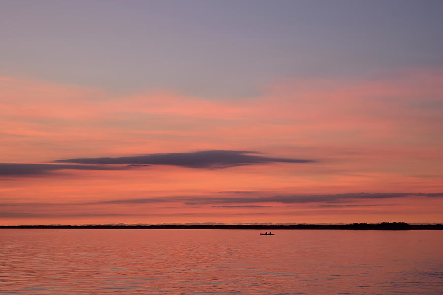 Kayaking at Sunrise Photograph by Liz Albro