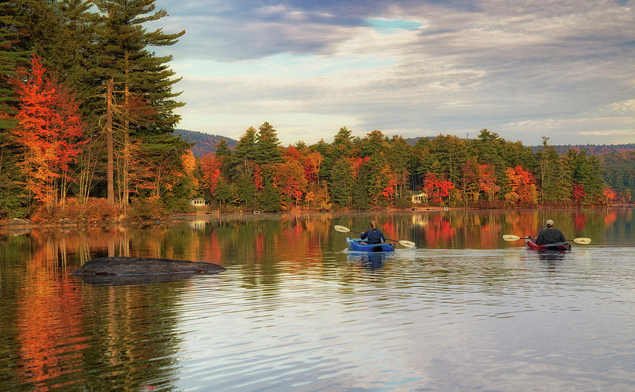Kayaking on a Beautiful Fall Day Photograph by Darylann Leonard Photography