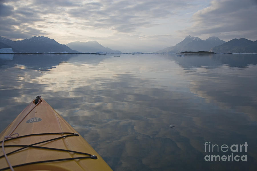 Boat Photograph - Kayaking on Glass by Tim Grams