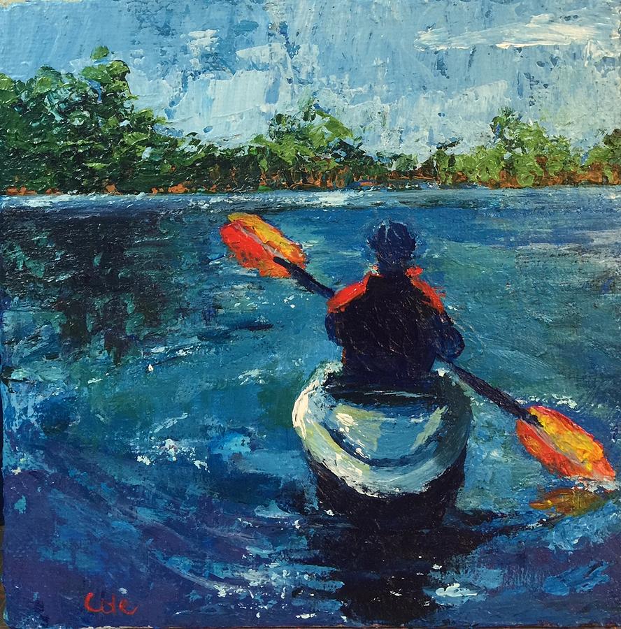 Kayaking on Long Island Painting by Linda Cole - Fine Art America