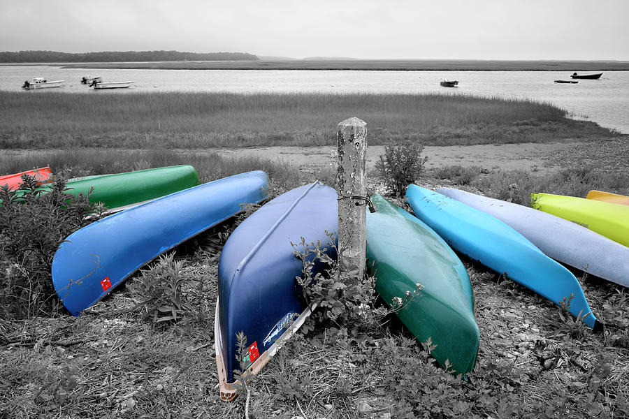 Kayaks and Canoes Photograph by Luke Moore