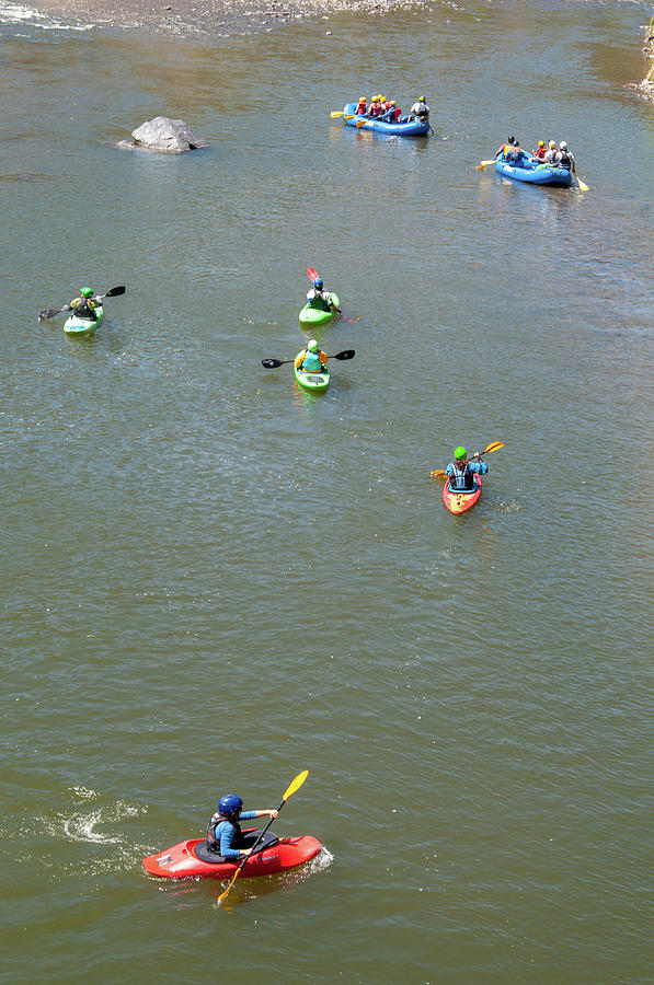 Kayaks and Rafts Photograph by Britt Runyon