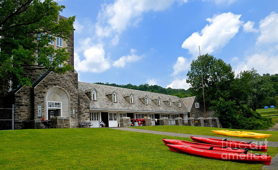 Kayaks at Boat House North Park Pittsburgh Pennsylvania Photograph by Amy Cicconi