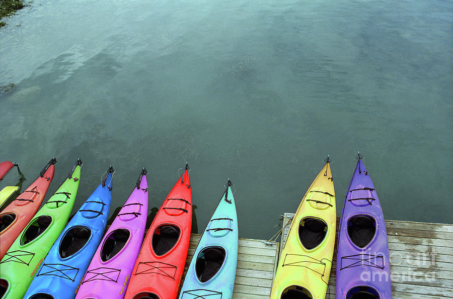 Kayaks at the Ready Photograph by Nicki McManus