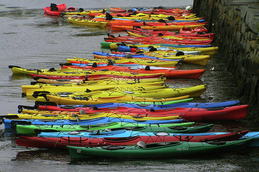 Kayaks Photograph by Cheryl Day