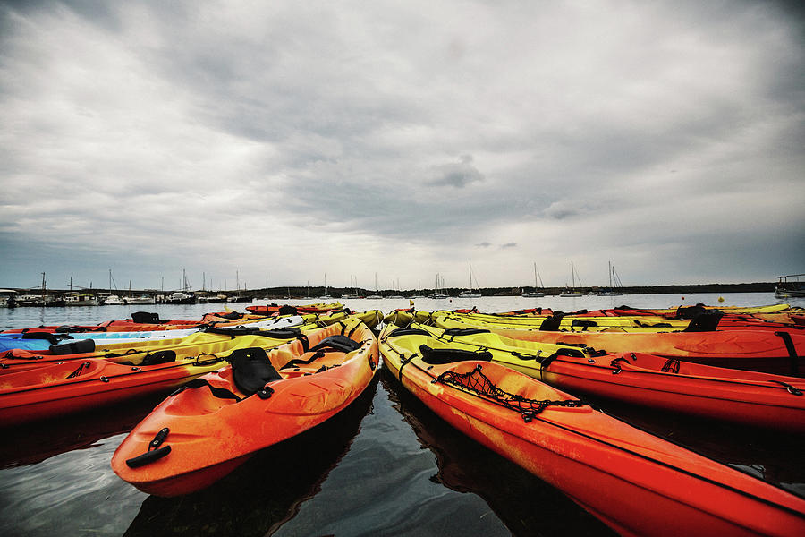 Kayaks Photograph by Gemma Silvestre