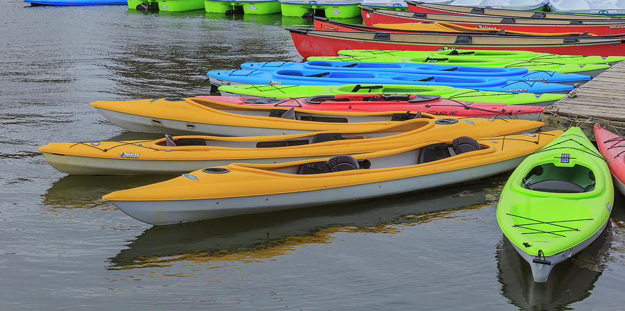 Kayaks Photograph by Josef Pittner