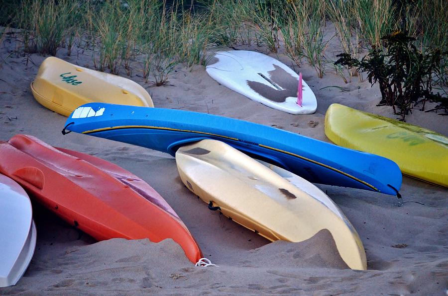Beached Kayaks Photograph by Kim Bemis