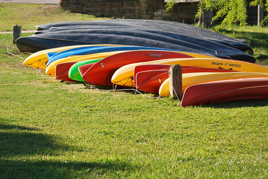 Kayaks Photograph by Teresa Blanton