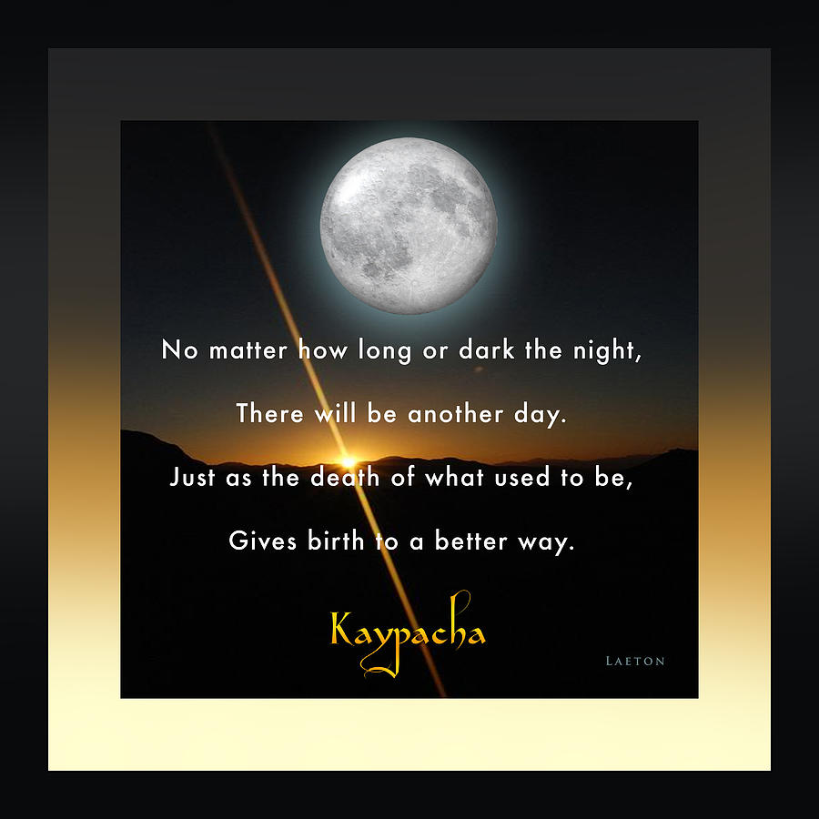 Kaypachas mantra 12.23.2015 Mixed Media by Richard Laeton