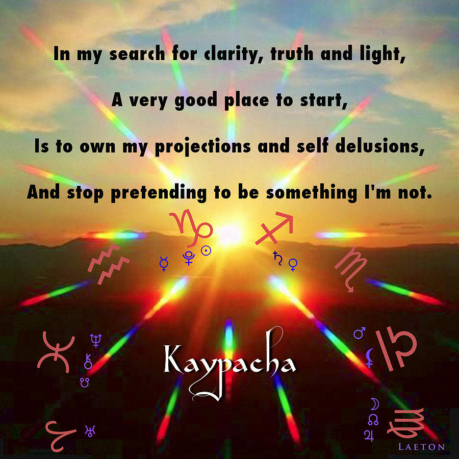 Kaypachas mantra 12.30.2015 Mixed Media by Richard Laeton
