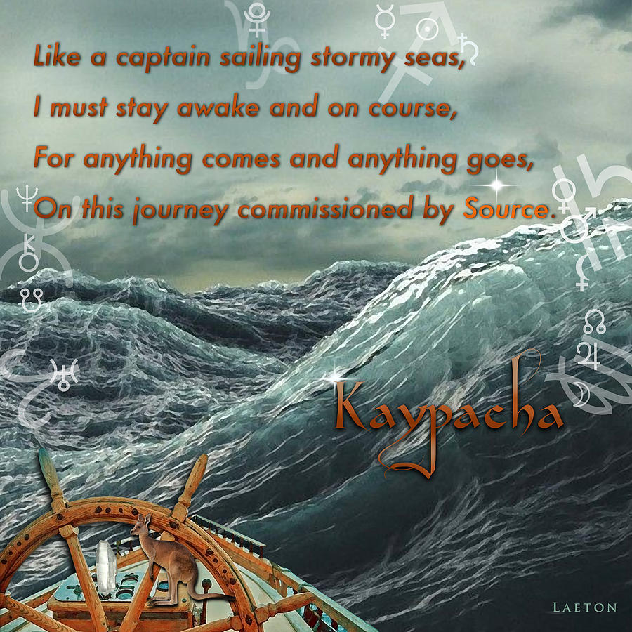 Kaypachas mantra 12.3.2015 Mixed Media by Richard Laeton