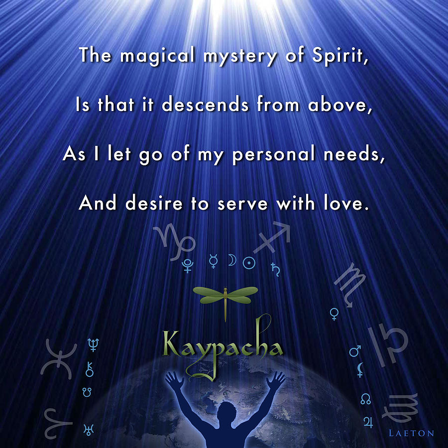 Kaypachas mantra 12.9.2015 Mixed Media by Richard Laeton