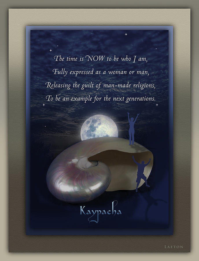 Kaypachas mantra 3.3.2015 Mixed Media by Richard Laeton