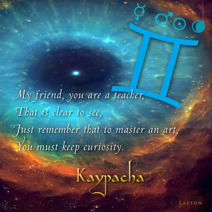 Kaypachas mantra 6.10.2015 Mixed Media by Richard Laeton