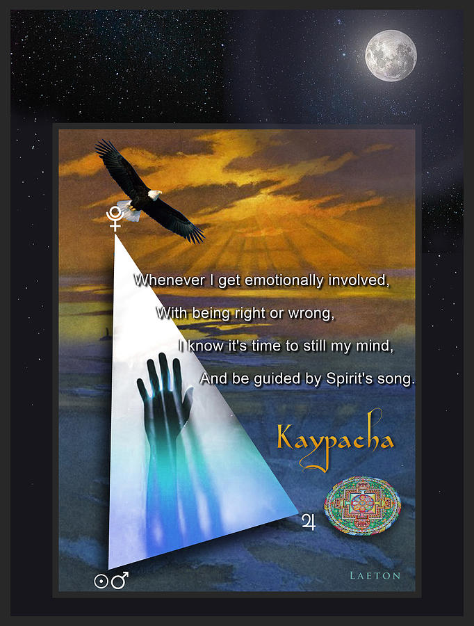 Kaypachas mantra 6.2.2015 Mixed Media by Richard Laeton