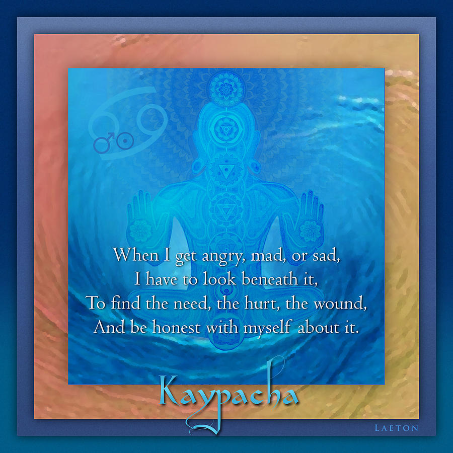 Kaypachas mantra 6.24.2015 Mixed Media by Richard Laeton