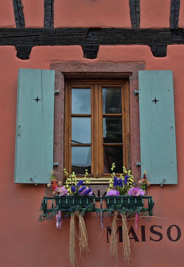 Kayserberg France Spring Decorations Window Photograph By Curt Rush