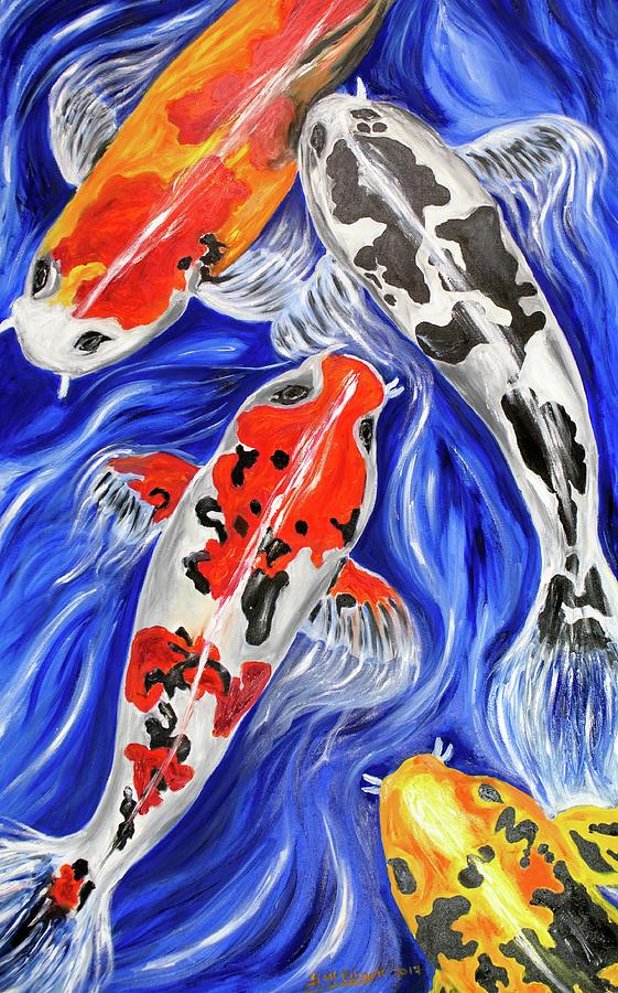 Kaywood Koi Painting by George Mc Elligott - Fine Art America