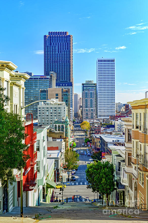 Keanry Street Slope San Francisco Photograph by David Zanzinger