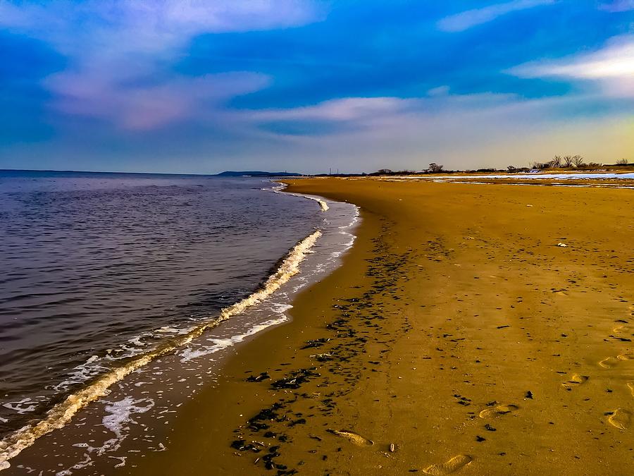 Keansburg Beach In Winter 5 Photograph by Michael Melillo - Fine Art ...