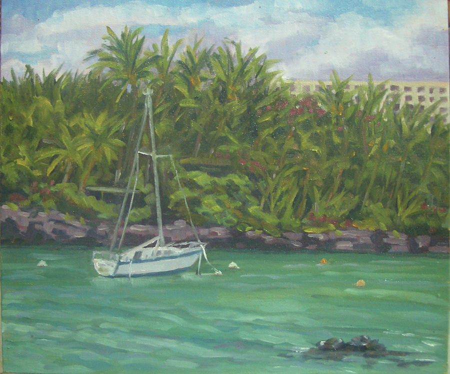 Keauhou Boat Painting by Stan Chraminski