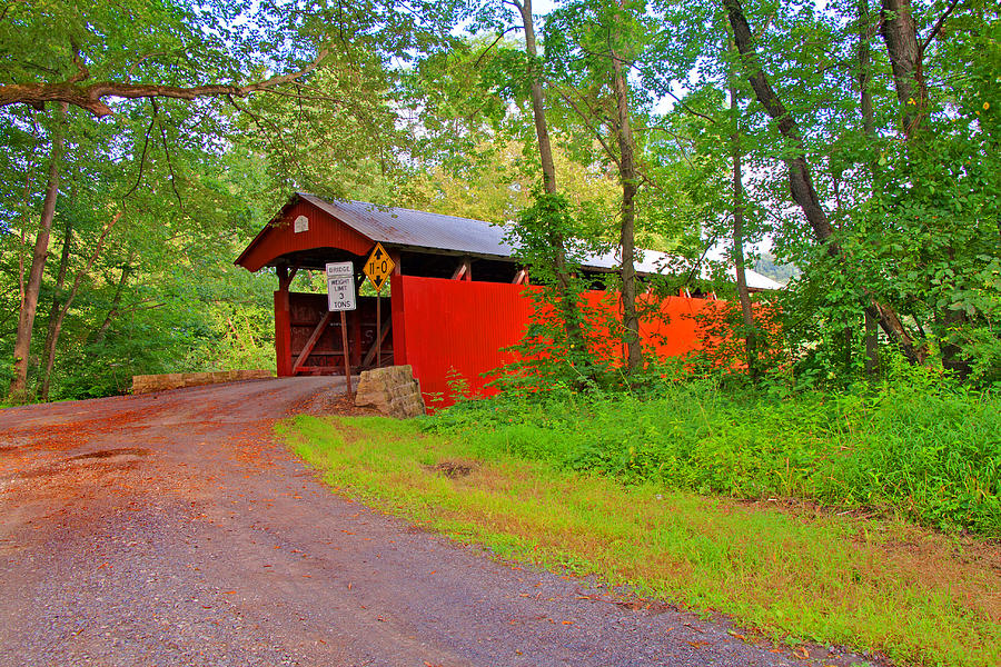 Keefer Station Covered Bridge Photograph by Michael Porchik