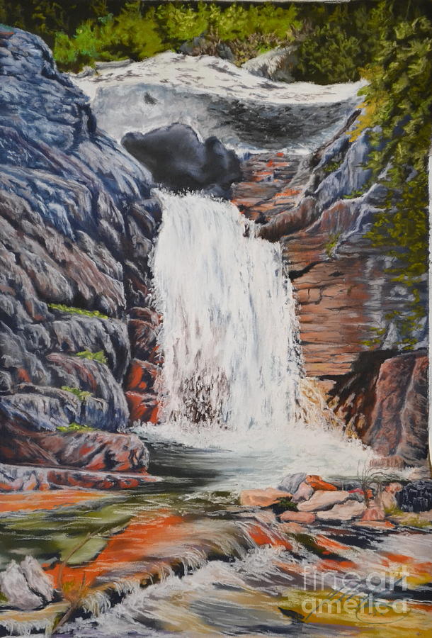 Keekwulee Falls Pastel by John Huntsman