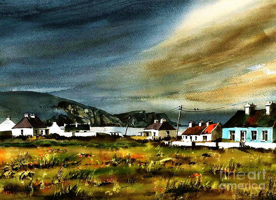 Keel, Achill, Mayo...2191 Painting by Val Byrne