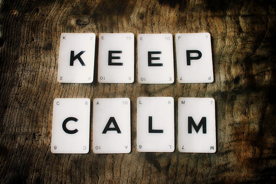 Typography Photograph - Keep Calm by Georgia Clare