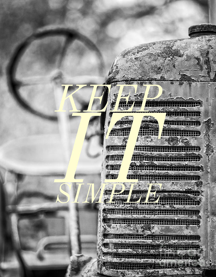 Keep It Simple Photograph by Edward Fielding