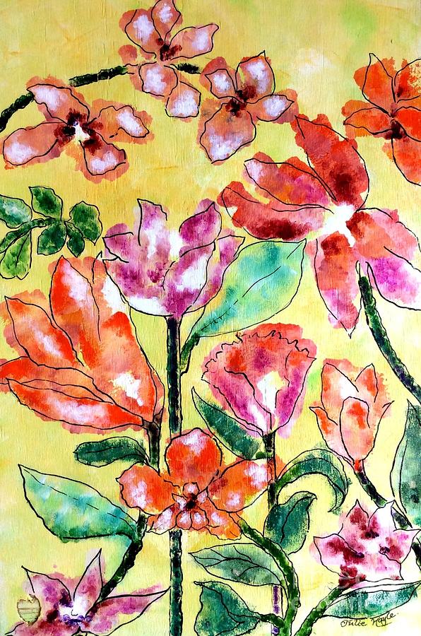 Flower Painting - Keep It Simple by Julie Hoyle
