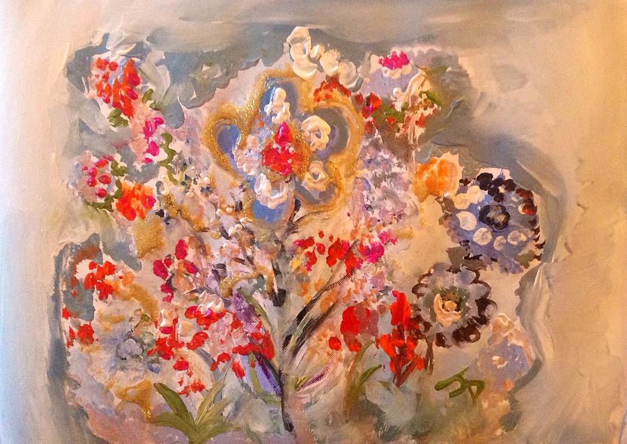 Flower Painting - Keep Smiling Bouquet by Judith Desrosiers
