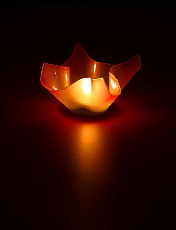 Candle Photograph - Keep the Light On by Evelina Kremsdorf