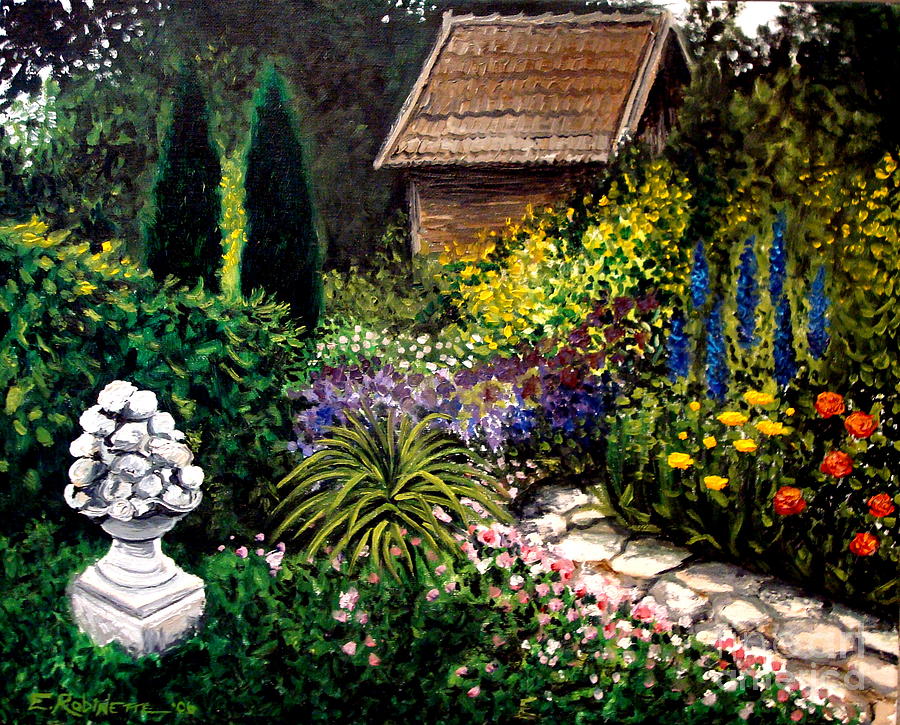 Keeper of the Garden Painting by Elizabeth Robinette Tyndall