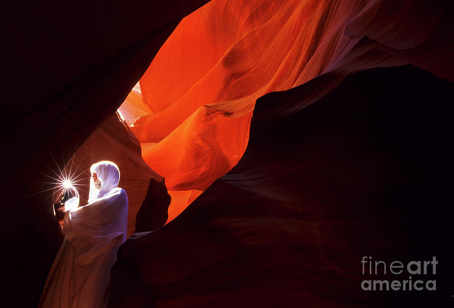 Keeper Of The Light Antelope Canyon Photograph by Bob Christopher