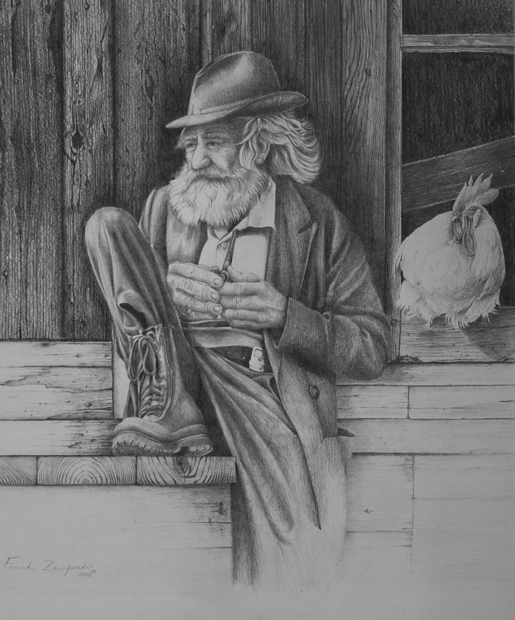 Keepers of the Coop Drawing by Frank Zampardi