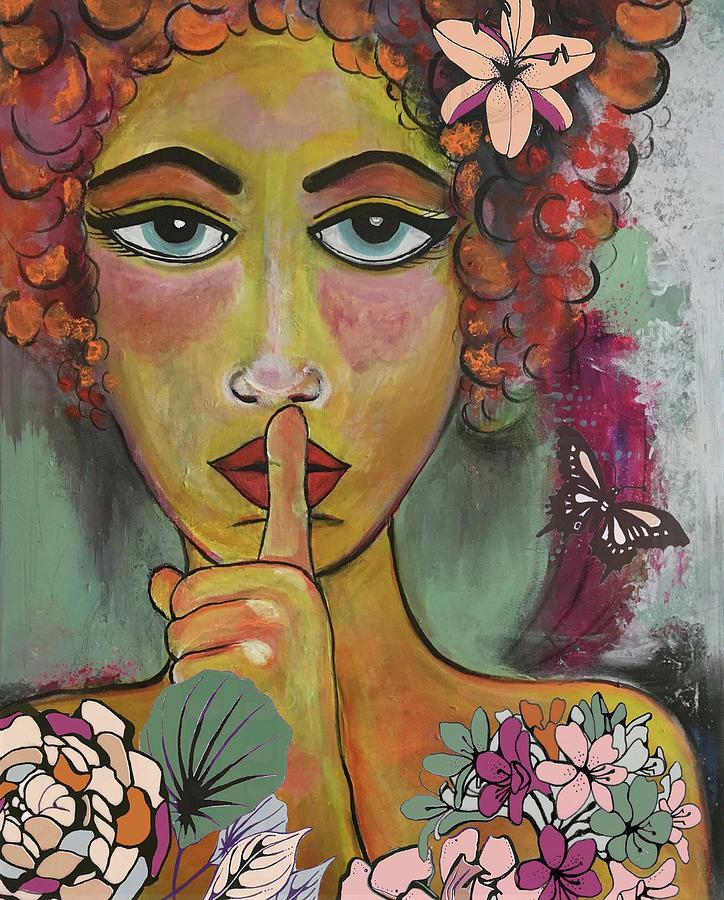 Keeping Quiet Painting By Nicola Carter Pixels