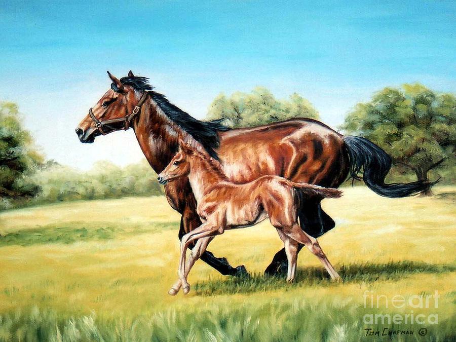 Keeping Up With Mom Painting by Tom Chapman - Fine Art America