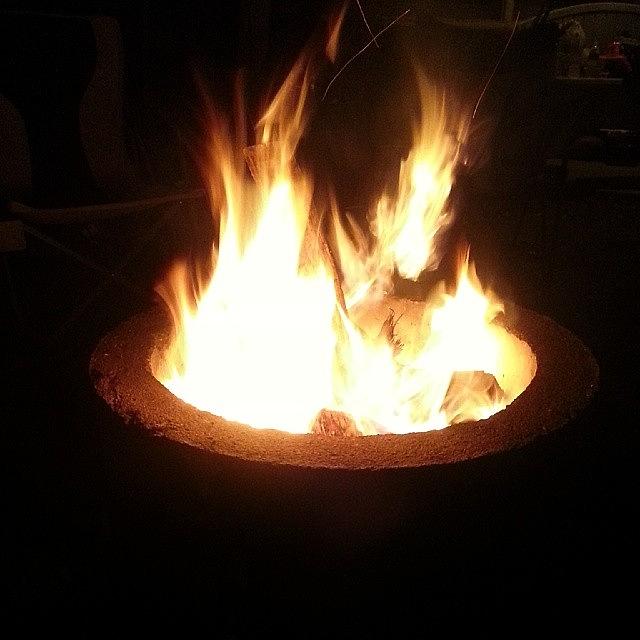 Firepit Photograph - Keeping Warm. #firepit by Jessica Savino